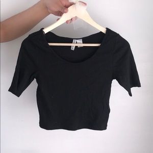H&M Black Crop Top